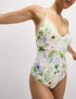 Marks & Spencer "Tummy Control Palm Print Plunge Swimsuit"